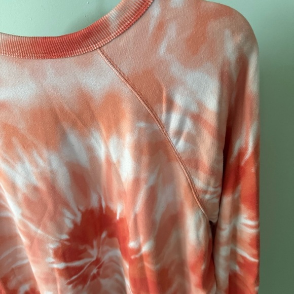 Secret Treasures Orange and White Tie-Dye Sweatshirt Size Extra Large - Picture 8 of 8
